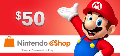 50 USD Key Buy Nintendo NINTENDO ESHOP Switch CARD