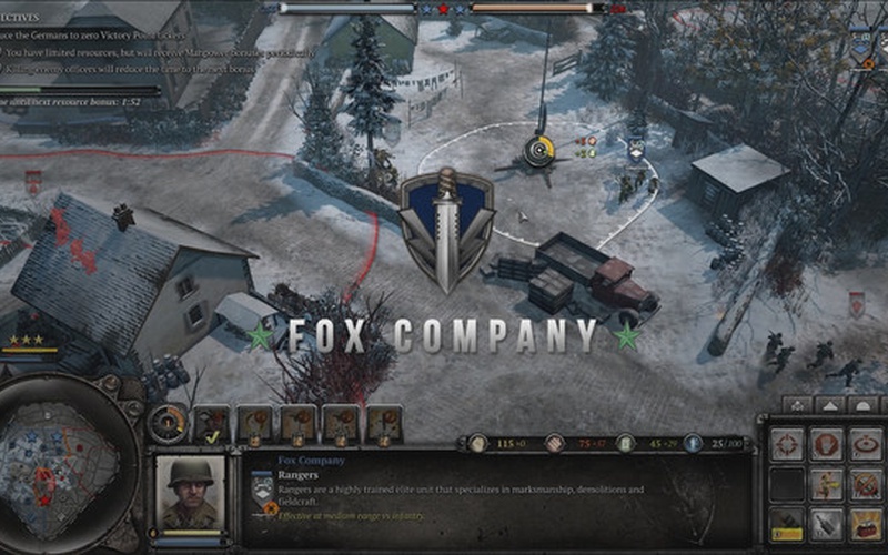 Company of Heroes 2 - Ardennes Assault: Fox Company Rangers ROW