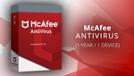 McAfee AntiVirus 2021 (1 YEAR / 1 DEVICE)