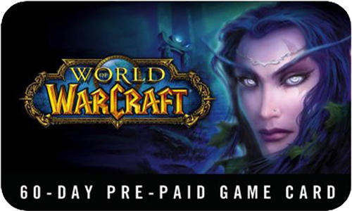 Prepaid Digital Key Card EU Code Warcraft World Time of 60 Buy days